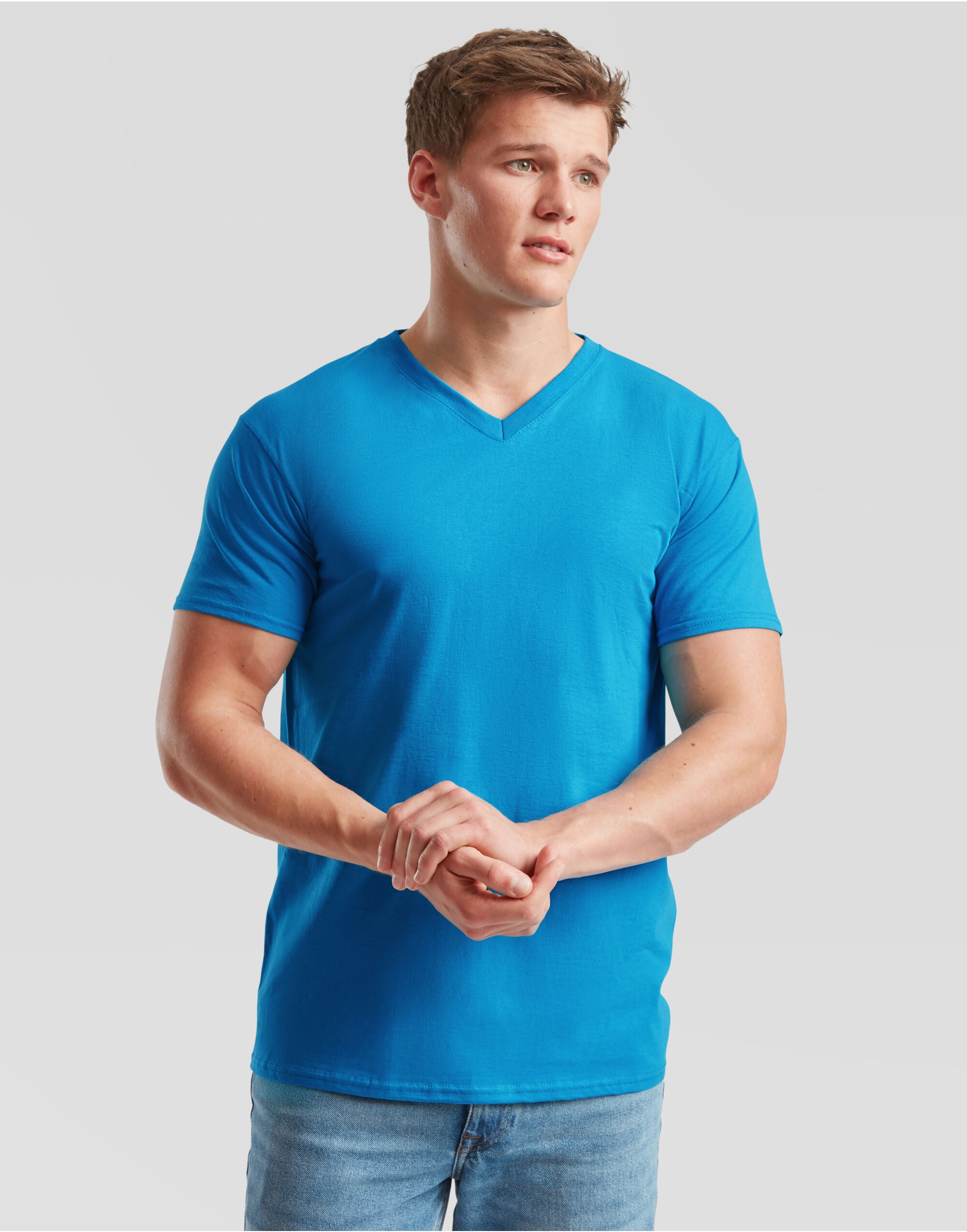 FOTL Mens Valueweight V-Neck T