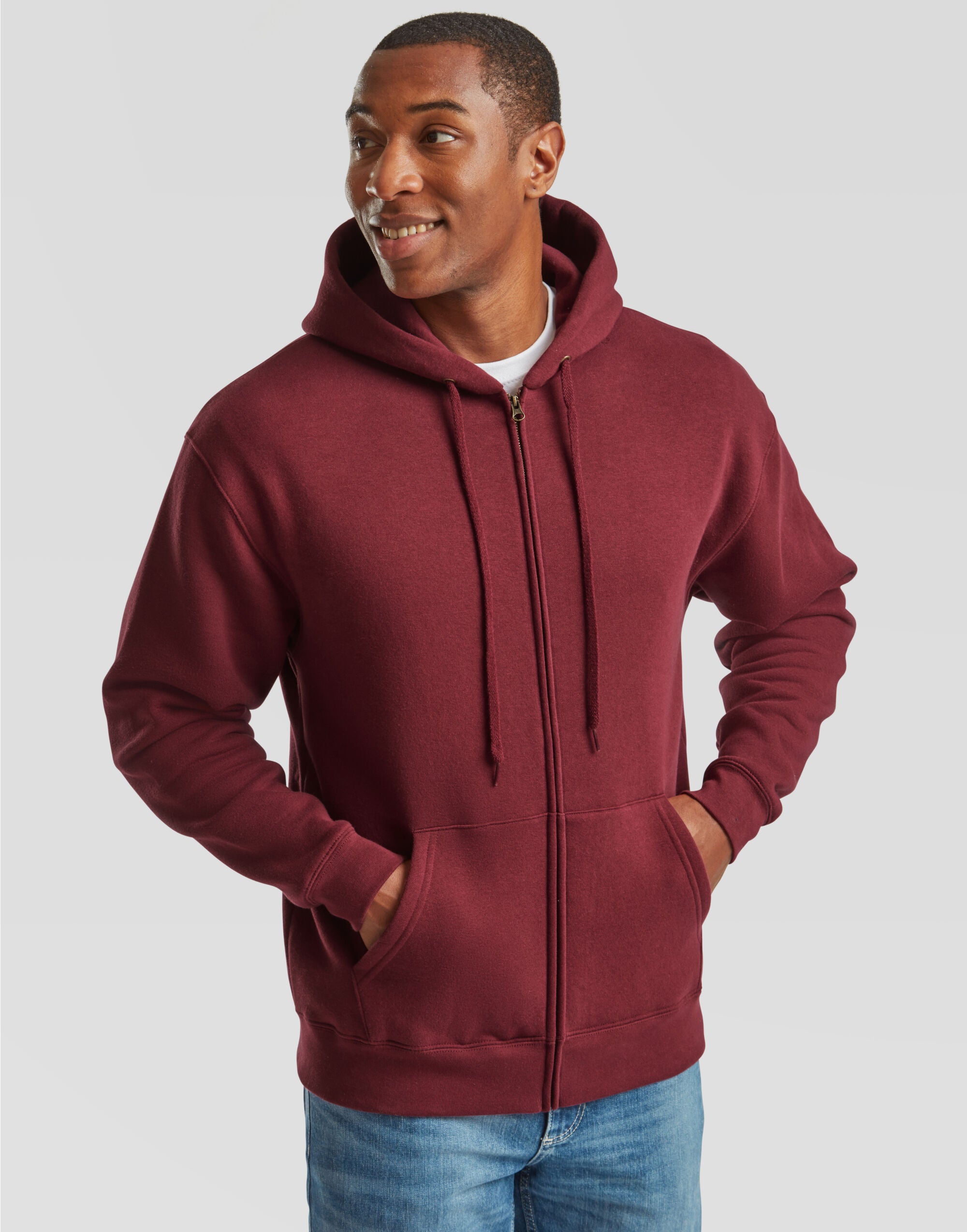 FOTL Mens Premium Hooded Sweat Jkt