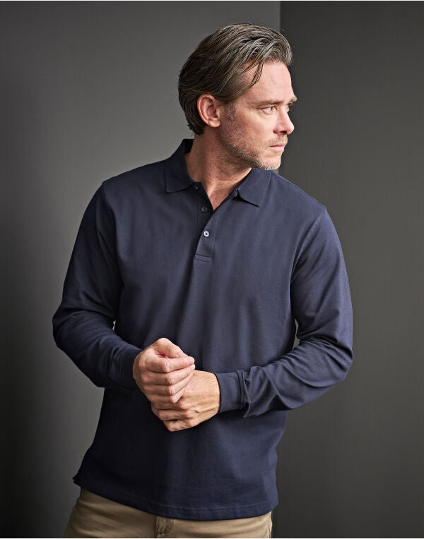 Tee Jays Mens Luxury L/S Stretch Polo