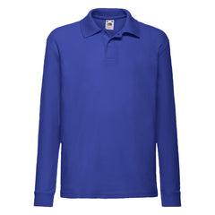 Fruit Of The Loom Kid's 65/35 L/Sleeve Polo 63201