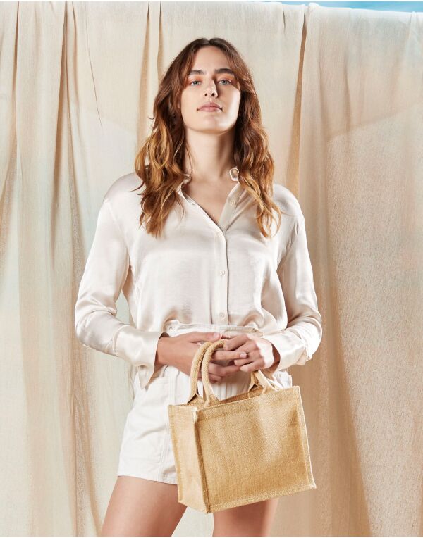 Westford Mill Shimmer Jute Mini Gift Bag