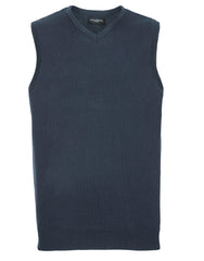 Russell Collection V-Neck Sleeveless Knitted Pullover 716M