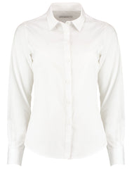 Kustom Kit Lady LS Tailored Poplin Shirt
