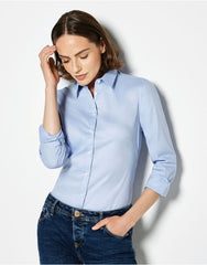 Kustom Kit Lady LS Stretch Oxford Shirt