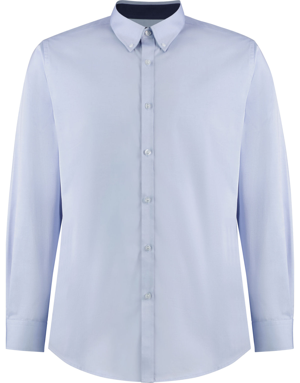 Kustom Kit Tailored Fit Long Sleeve Premium Contrast Oxford Button Down Collar Shirt KK190