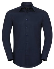 Russell Collection Men's Long Sleeve Tailored Oxford Shirt 922M