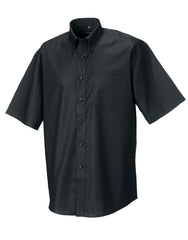 Russell Collection Men's Short Sleeve Classic Oxford Shirt 933M