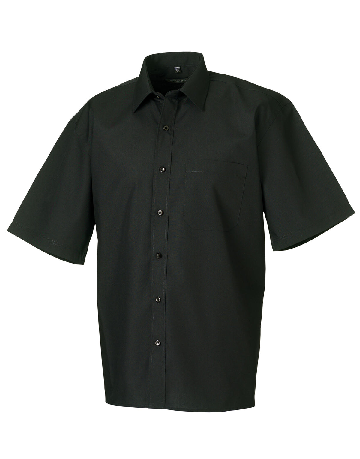 Russell Collection Men's Short Sleeve Classic Polycotton Poplin Shirt 935M