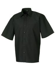 Russell Collection Men's Short Sleeve Classic Polycotton Poplin Shirt 935M