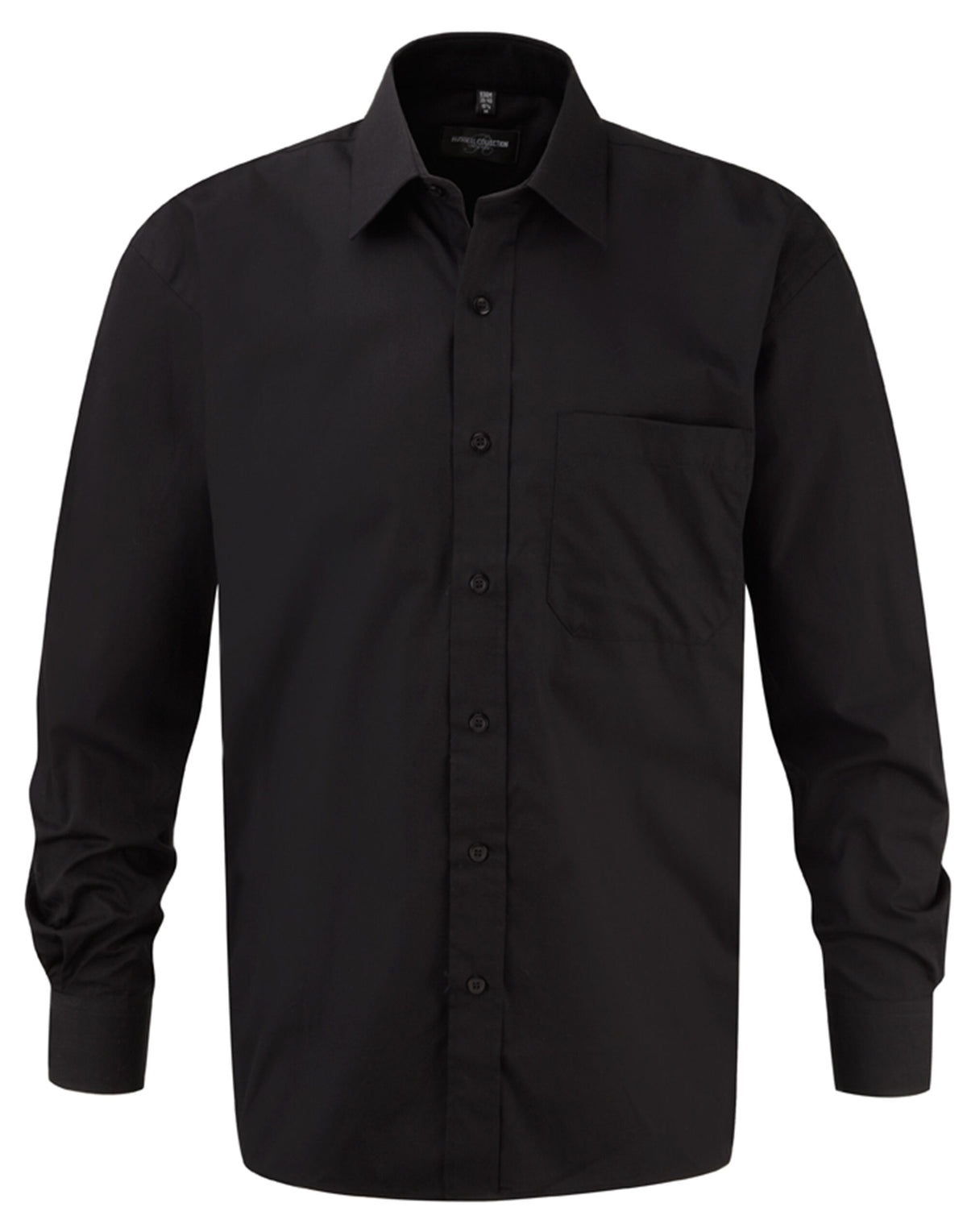 Russell Collection Men's Long Sleeve Classic Pure Cotton Poplin Shirt 936M