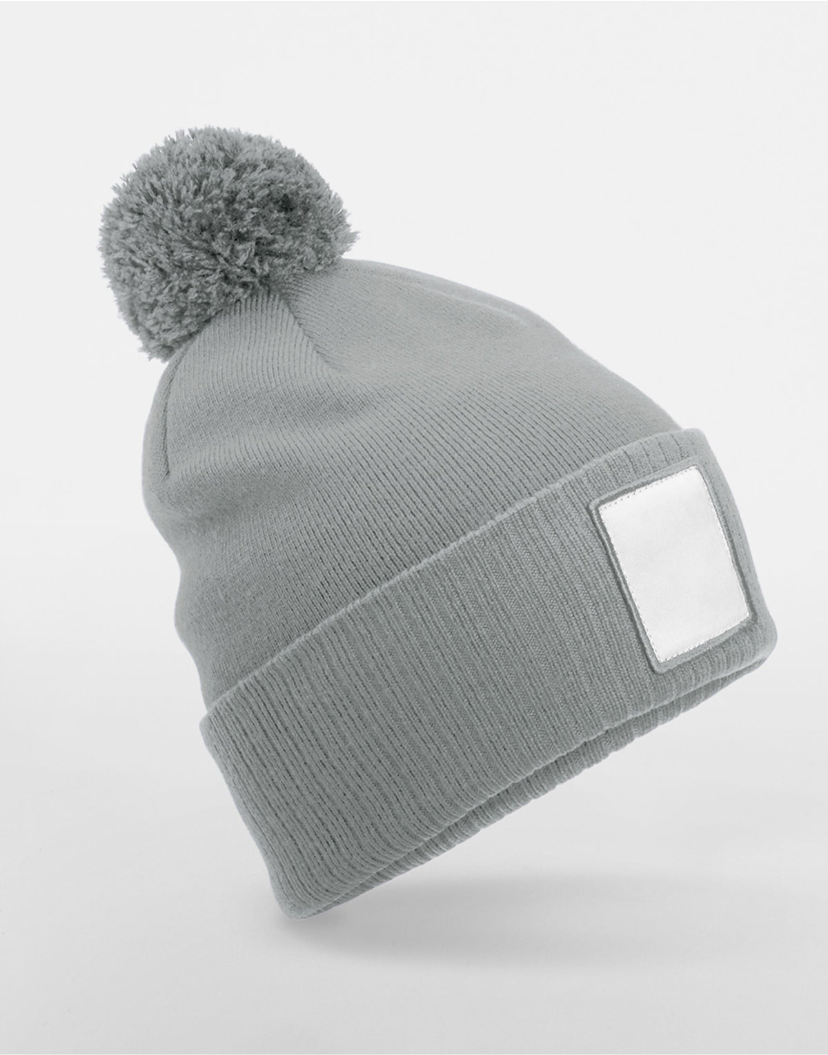 Beechfield  Appliqué Patch Pom Beanie B338R