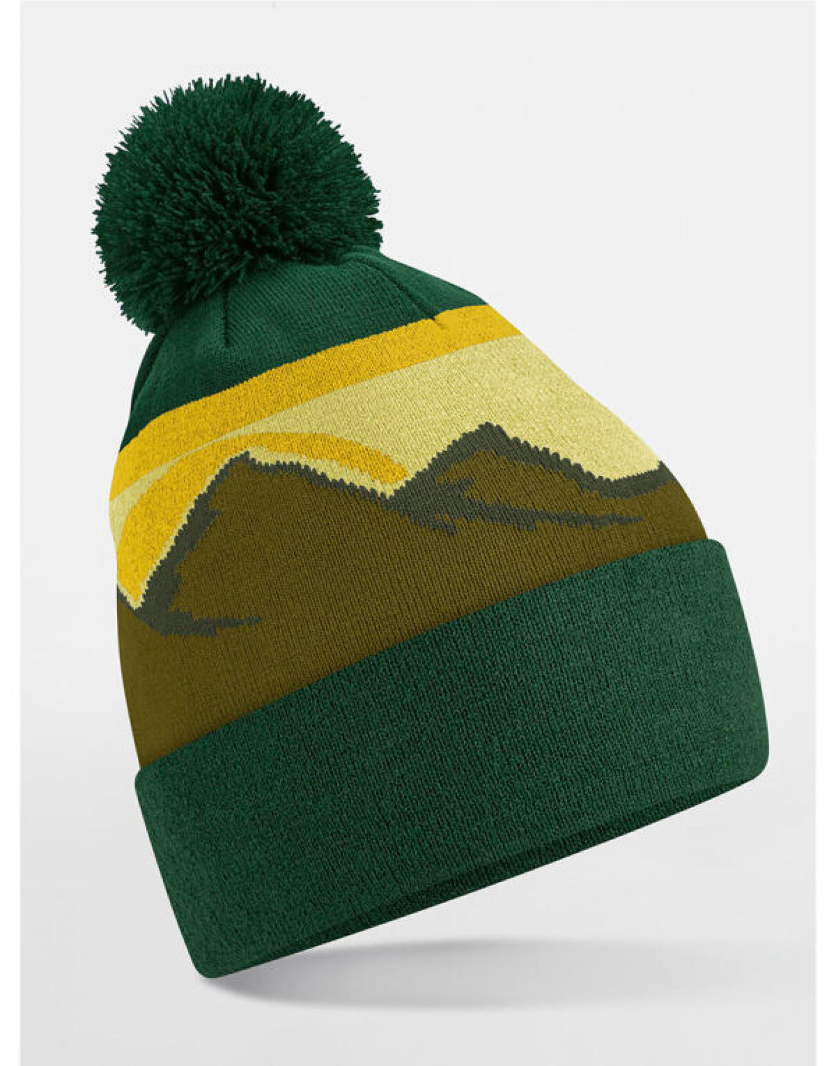 Beechfield  Mountain Peaks Pom Pom Beanie B395R
