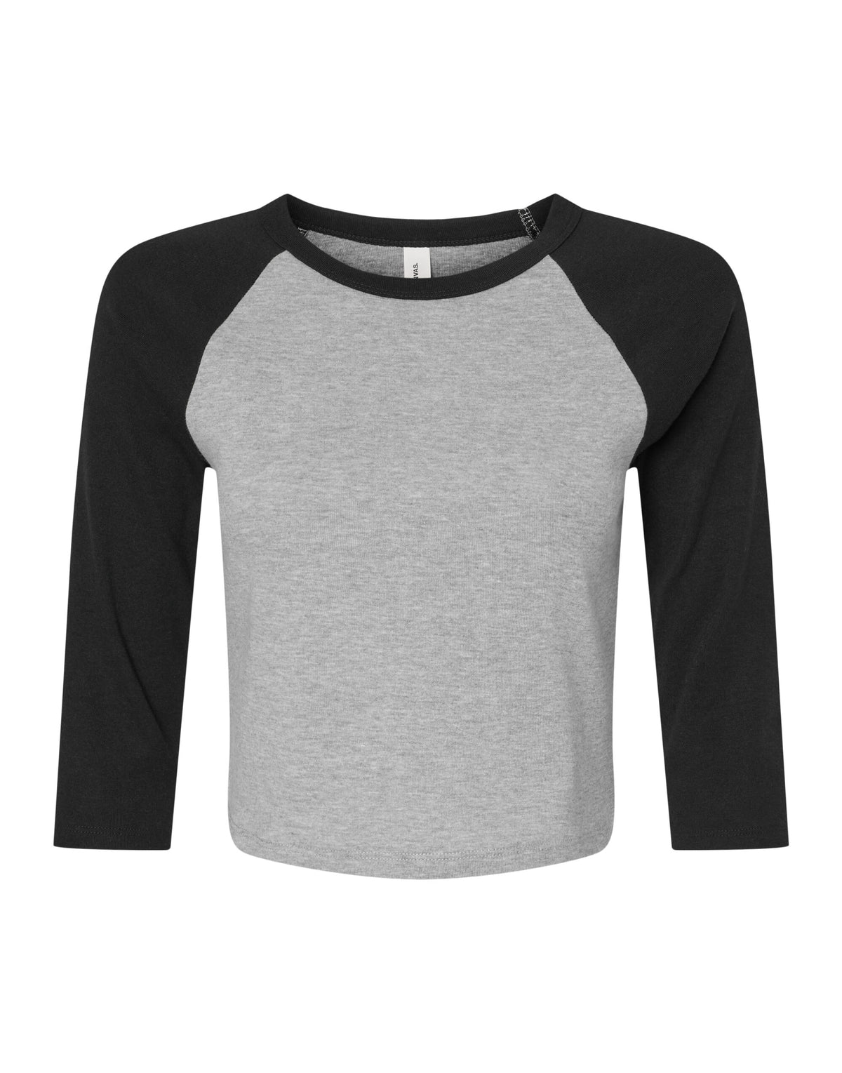 Bella Women's Micro Rib 3/4 Raglan Tee BE1200
