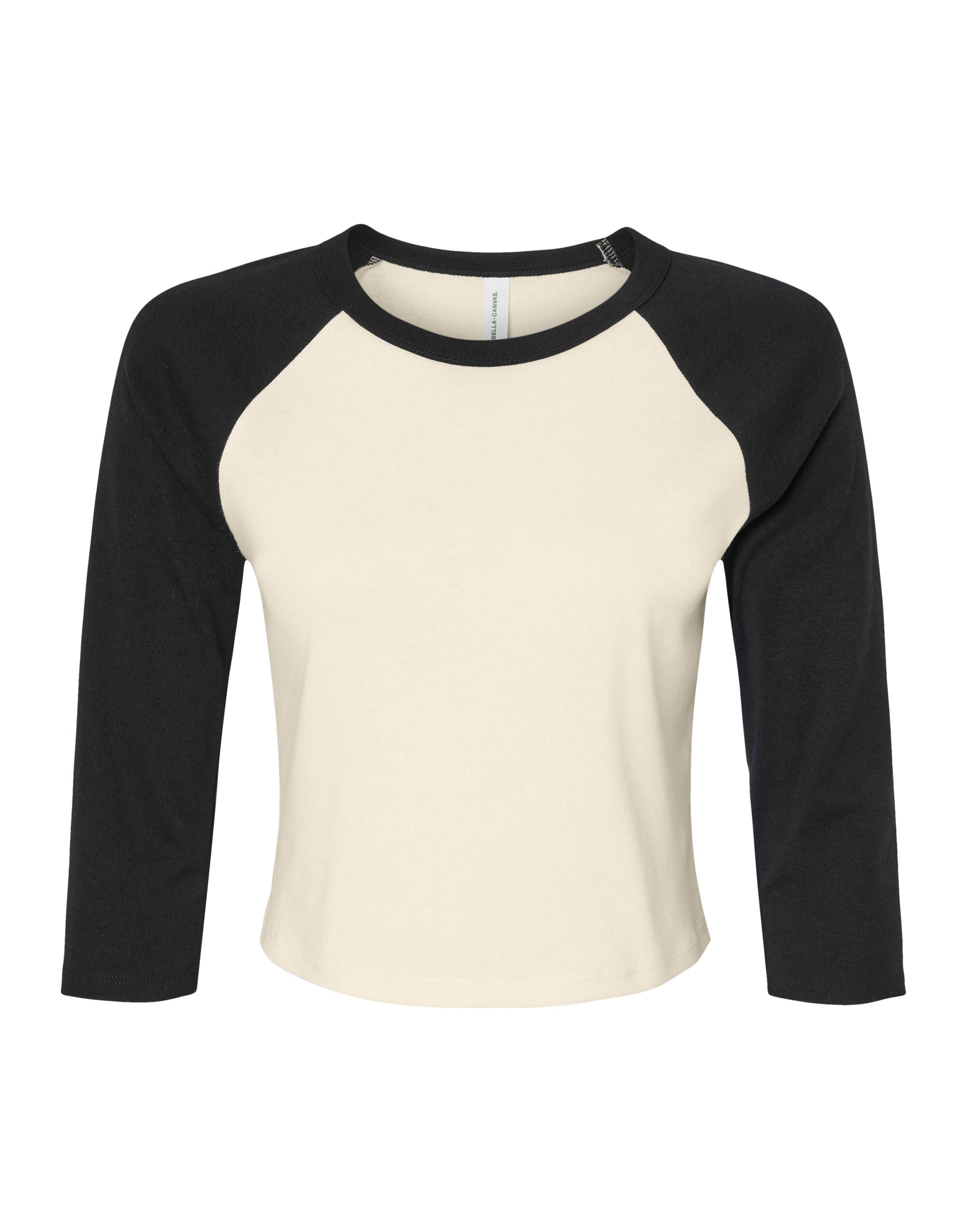Bella Women's Micro Rib 3/4 Raglan Tee
