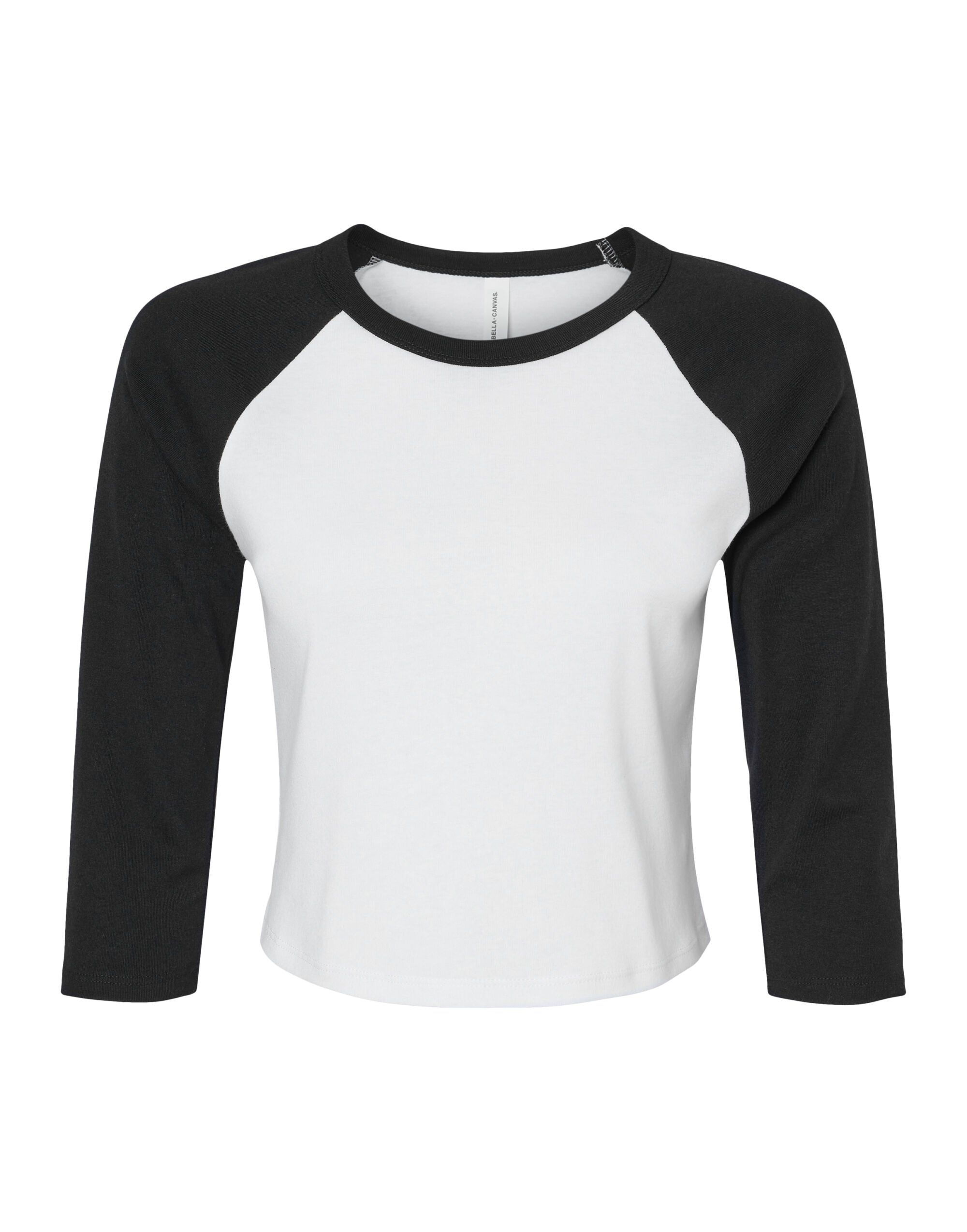 Bella Women's Micro Rib 3/4 Raglan Tee