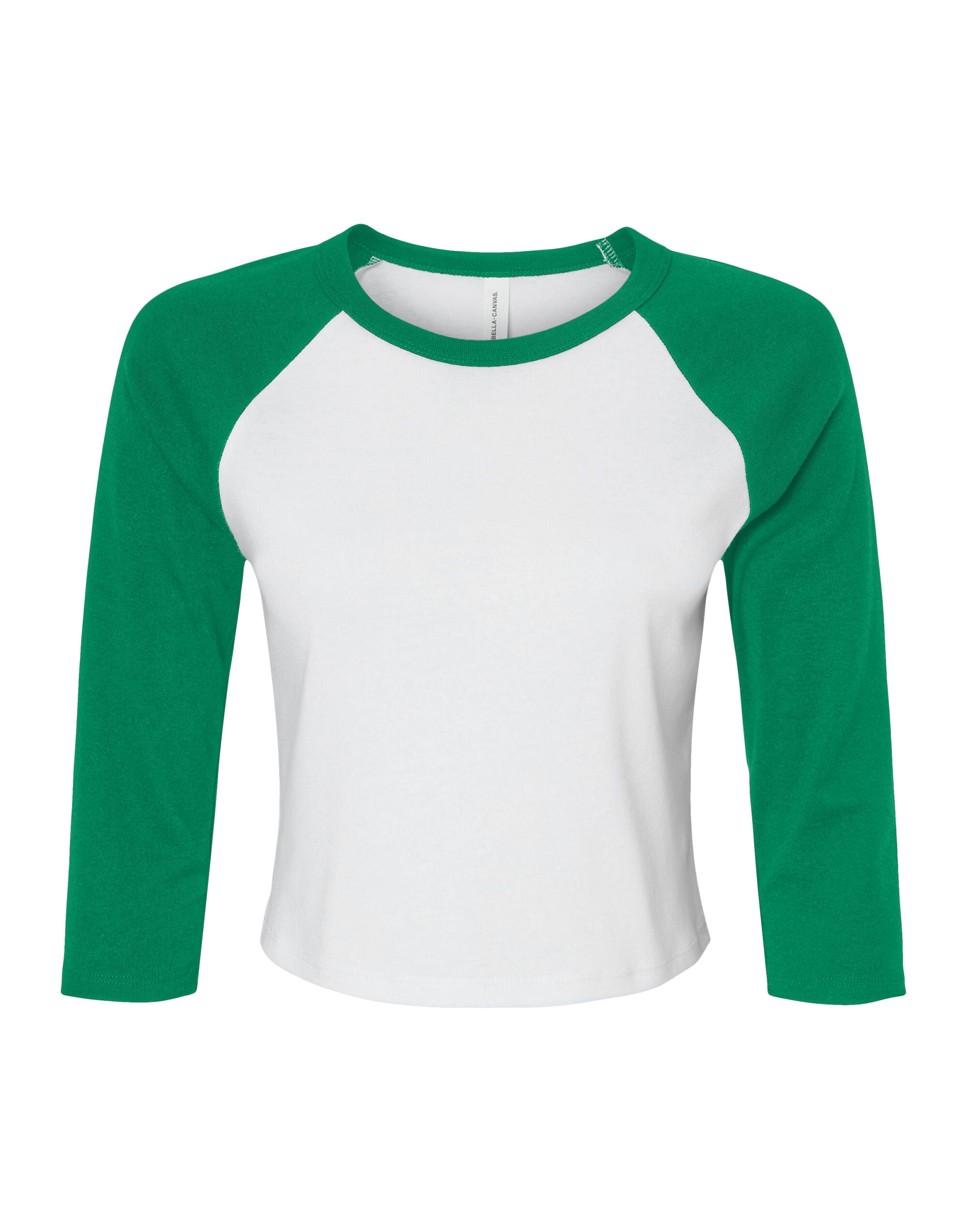 Bella Women's Micro Rib 3/4 Raglan Tee