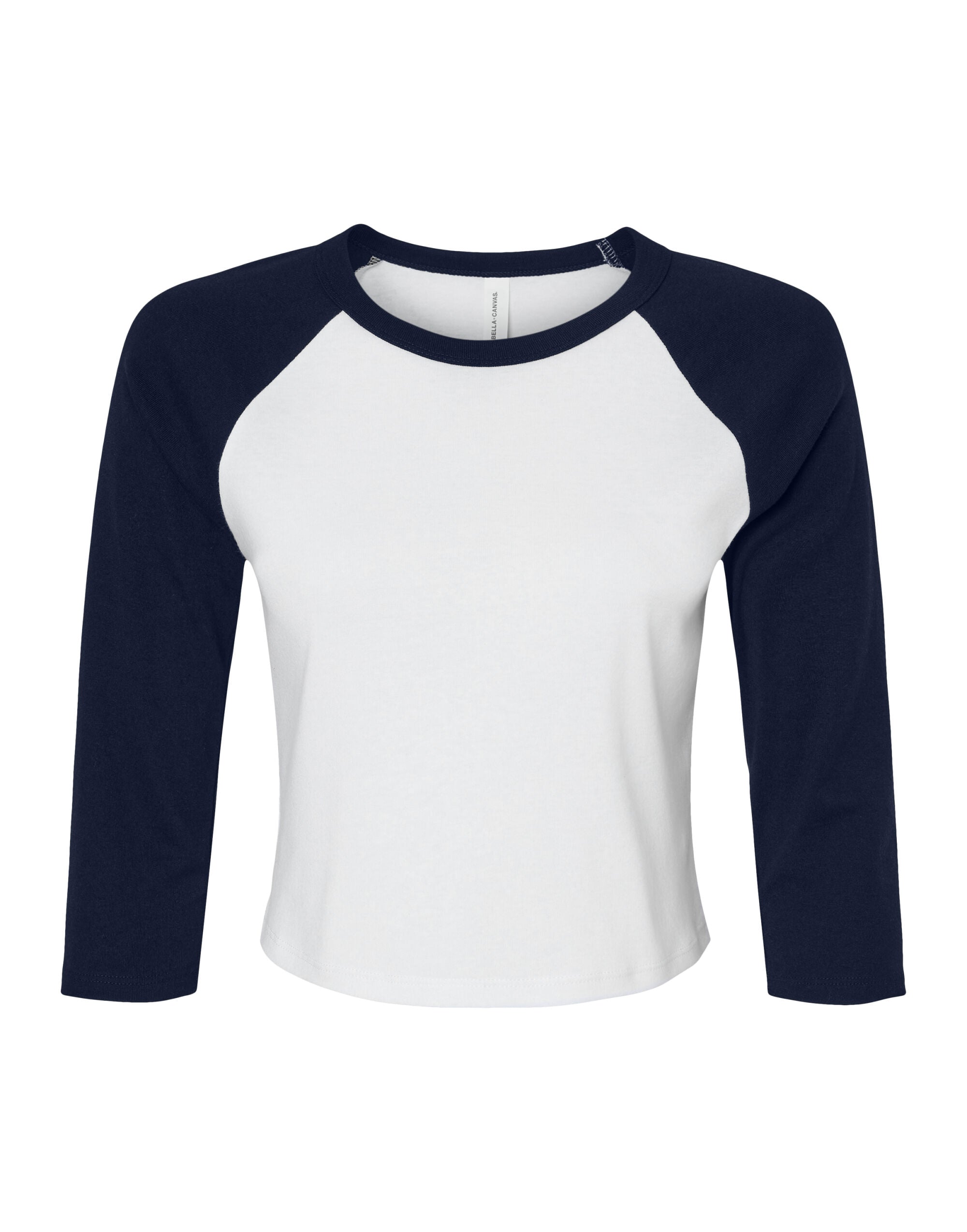 Bella Women's Micro Rib 3/4 Raglan Tee