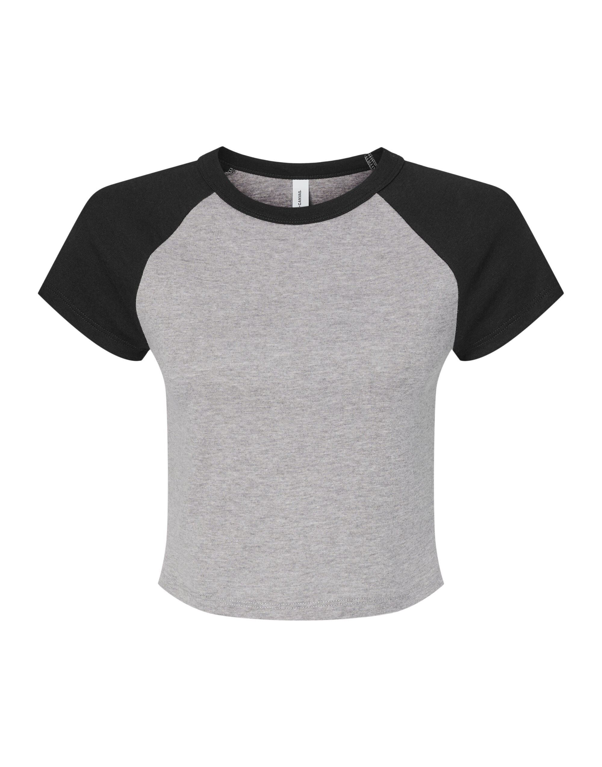 Bella Women's Micro Rib Raglan Baby Tee