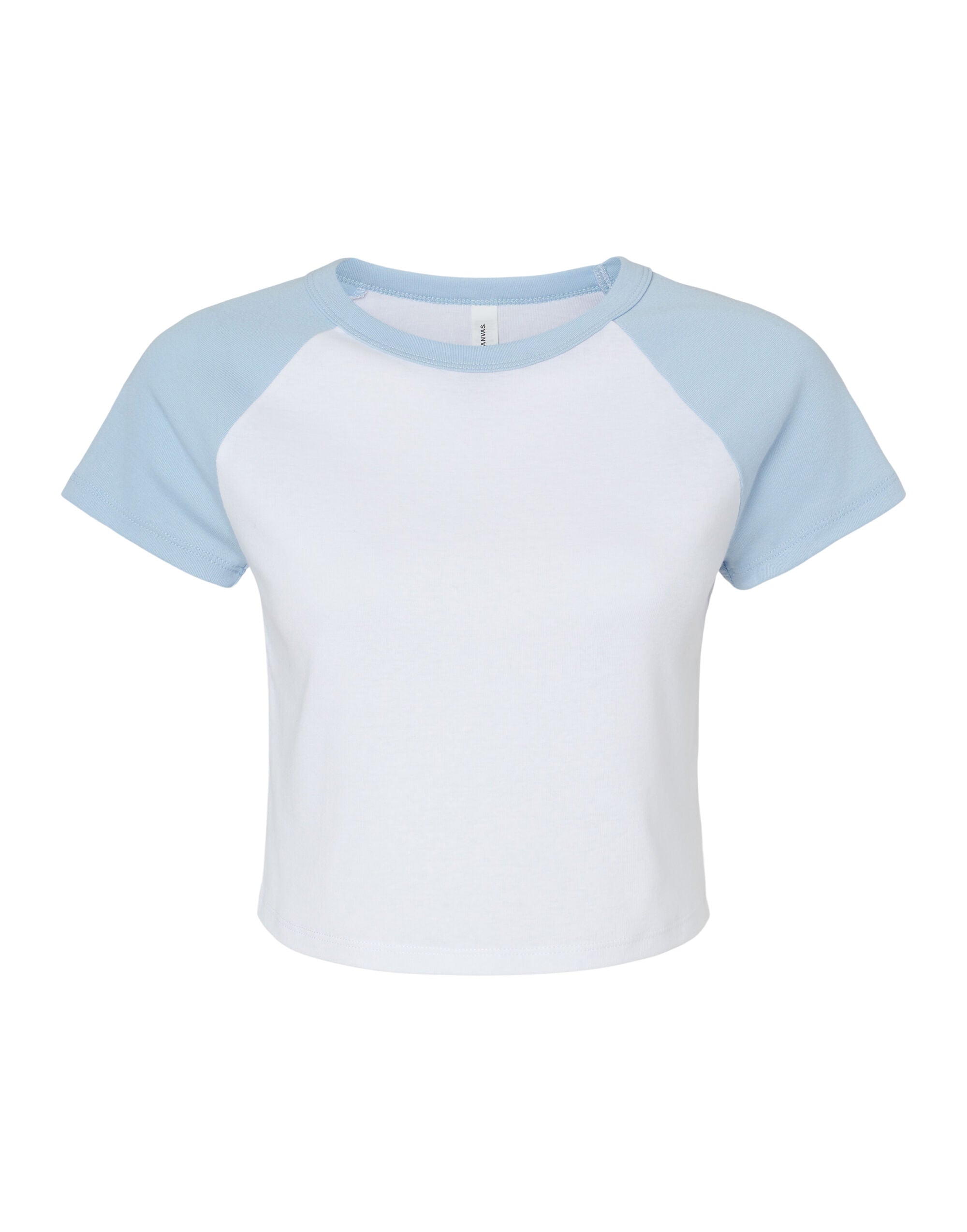 Bella Women's Micro Rib Raglan Baby Tee