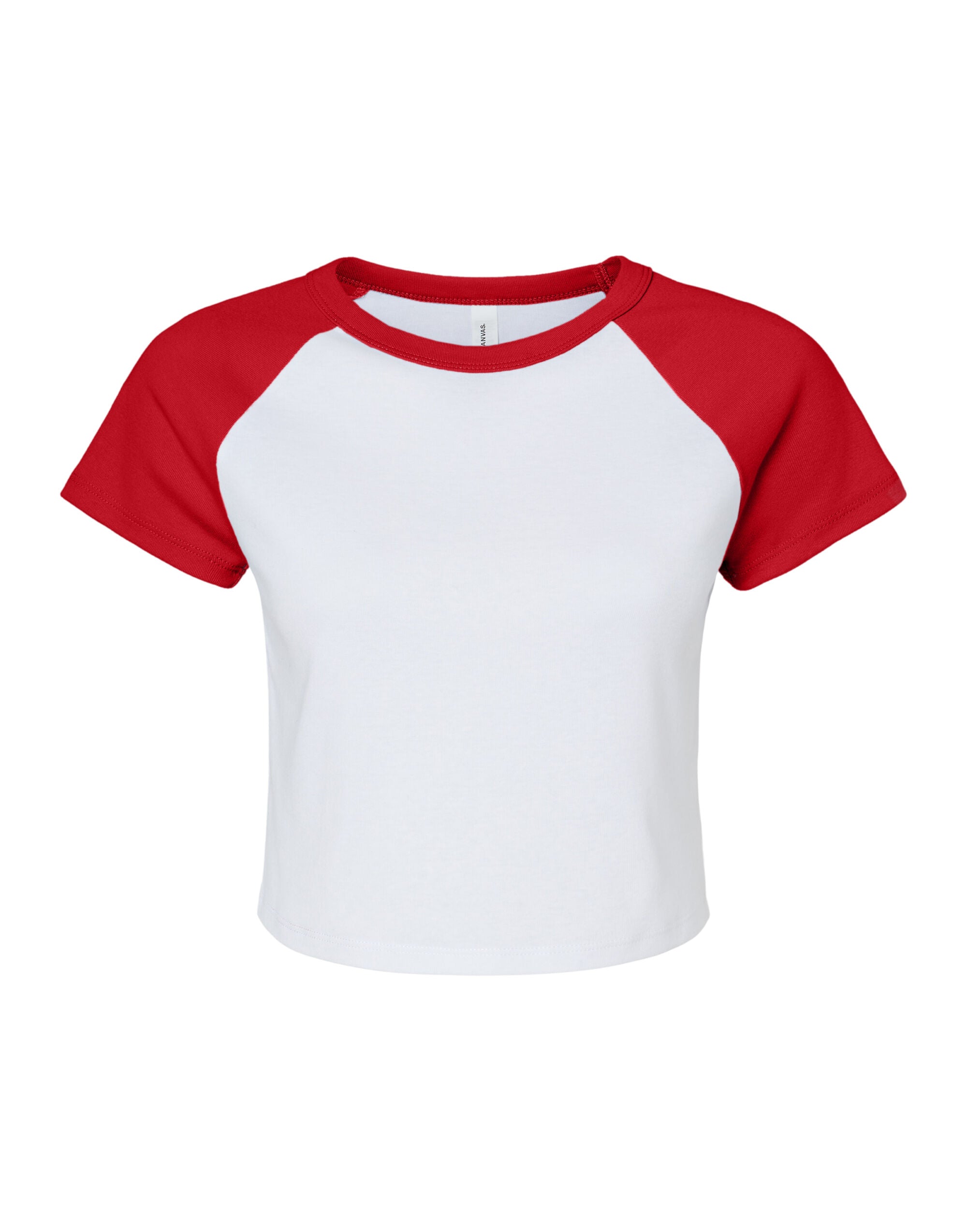 Bella Women's Micro Rib Raglan Baby Tee