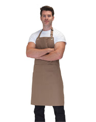 Dennys Canvas Bib Apron With Pocket DP114