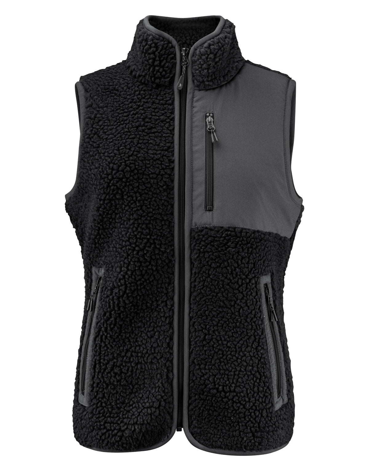 James Harvest Ladies Kingsley Sherpa Fleece Vest HAR2121505