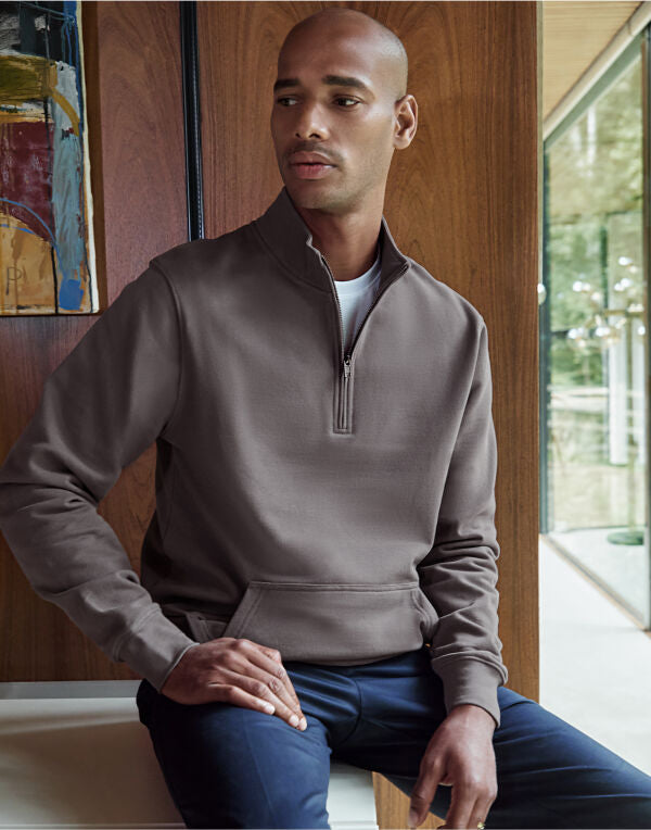 Kustom Kit 1/4 Zip Pique Sweatshirt