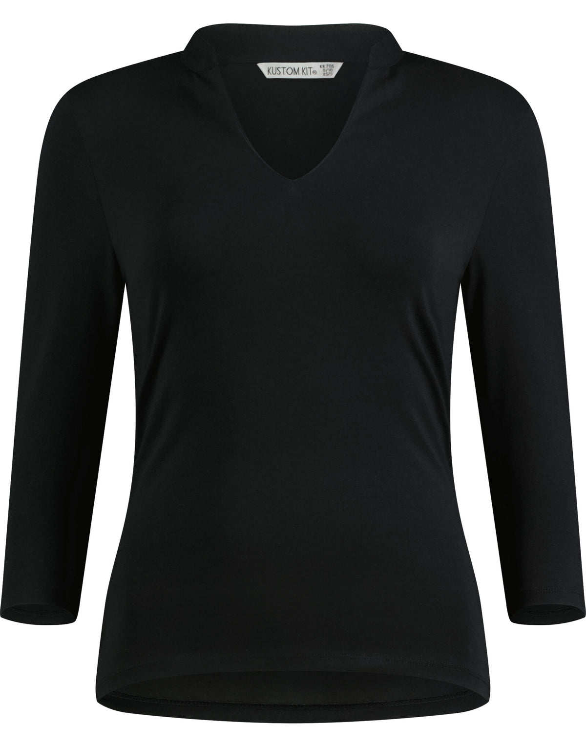 Kustom Kit Womens Regular Fit Mandarin Collar Top KK785