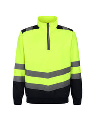 Regatta High Visibility Pro Two Tone 1/4 Zip Sweat Top TRF670