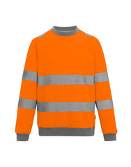 Regatta High Visibility Hi-Vis Pro Contrast Crew Neck Sweatshirt TRF813