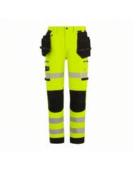 Regatta High Visibility Hi-vis Infiltrate Stretch Holster Trousers (Short/Reg) TRJ603SR