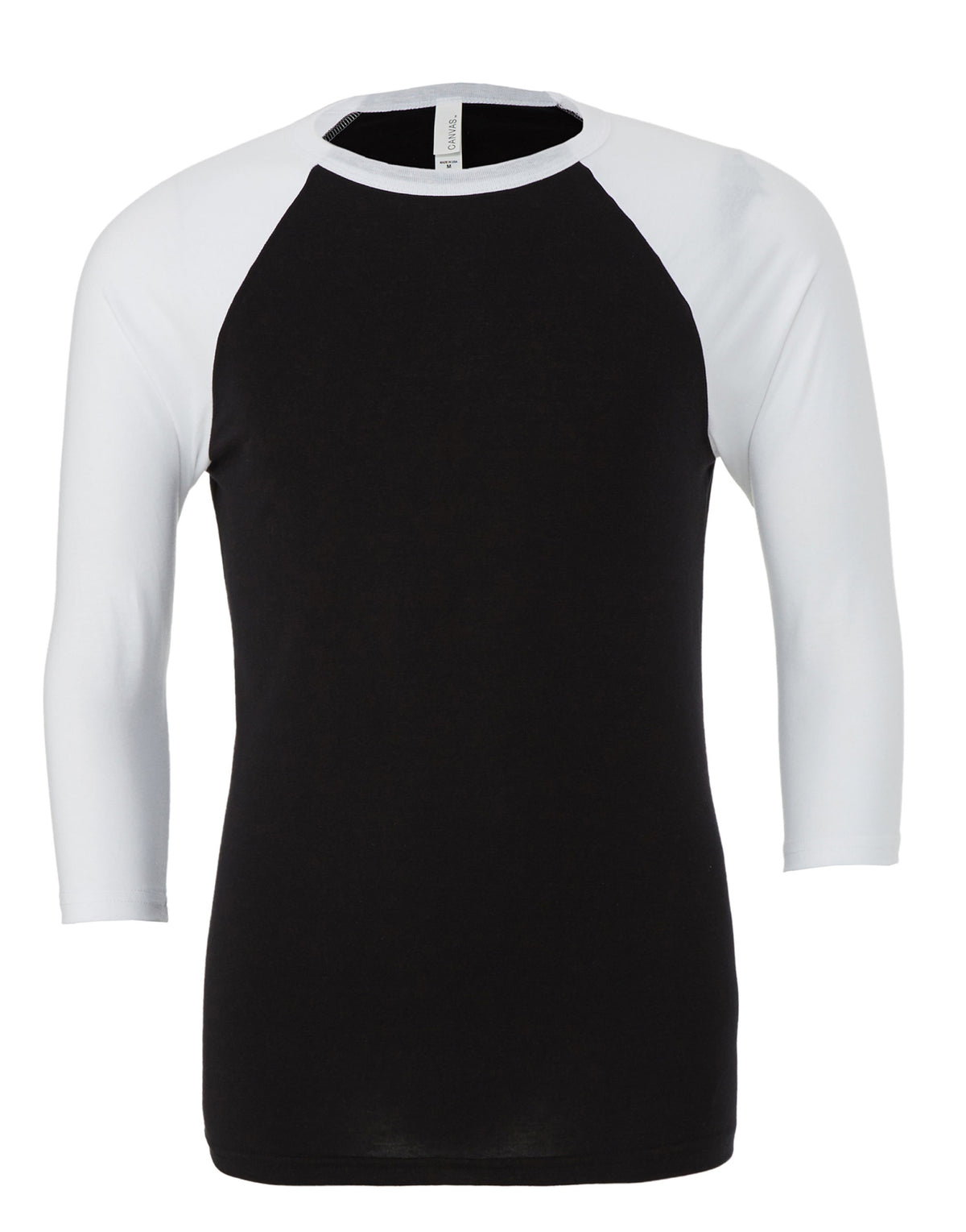 Bella Canvas Unisex 3/4 Sleeve Baseball Tee CA3200