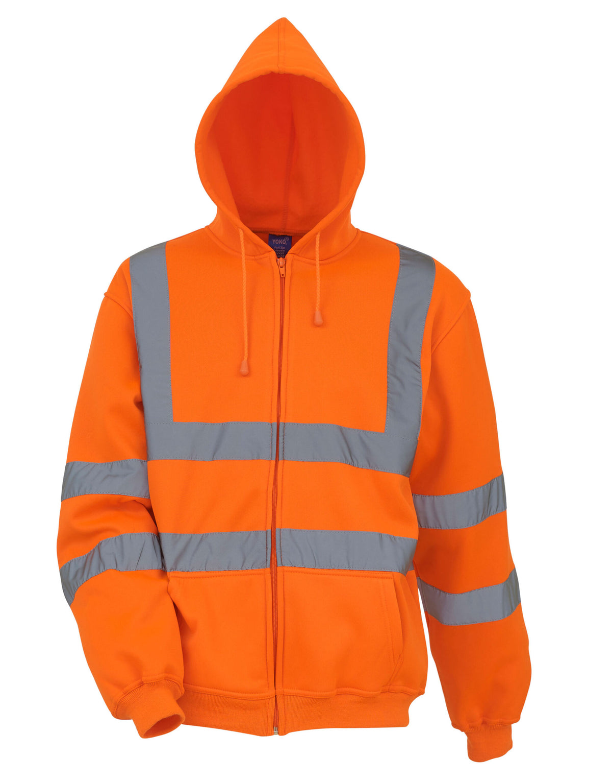 Yoko Hi-Vis Zipped Hoodie HVK07