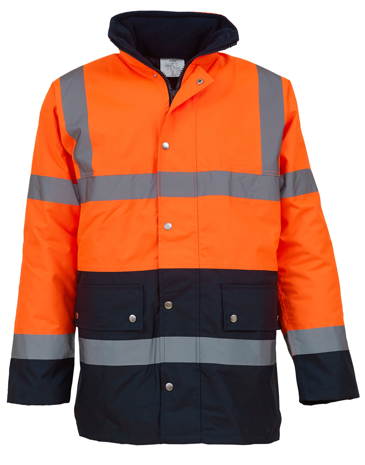 Yoko Hi-Vis Two Tone Motorway Jacket HVP302-3M