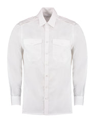 Kustom Kit Tailored Fit Long Sleeved Pilot Shirt KK134