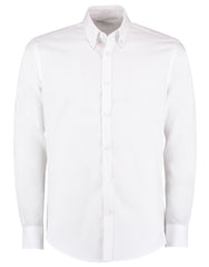 Kustom Kit Men LS Slim Oxford Twil Shirt