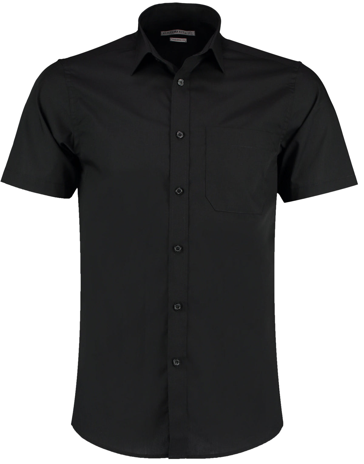 Kustom Kit Tailored Fit Short Sleeve Poplin Shirt KK141