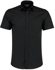 Kustom Kit Mens SS Tailored Poplin Shirt