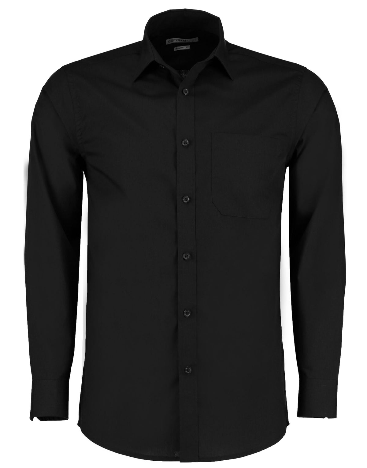 Kustom Kit Tailored Fit Long Sleeve Poplin Shirt KK142