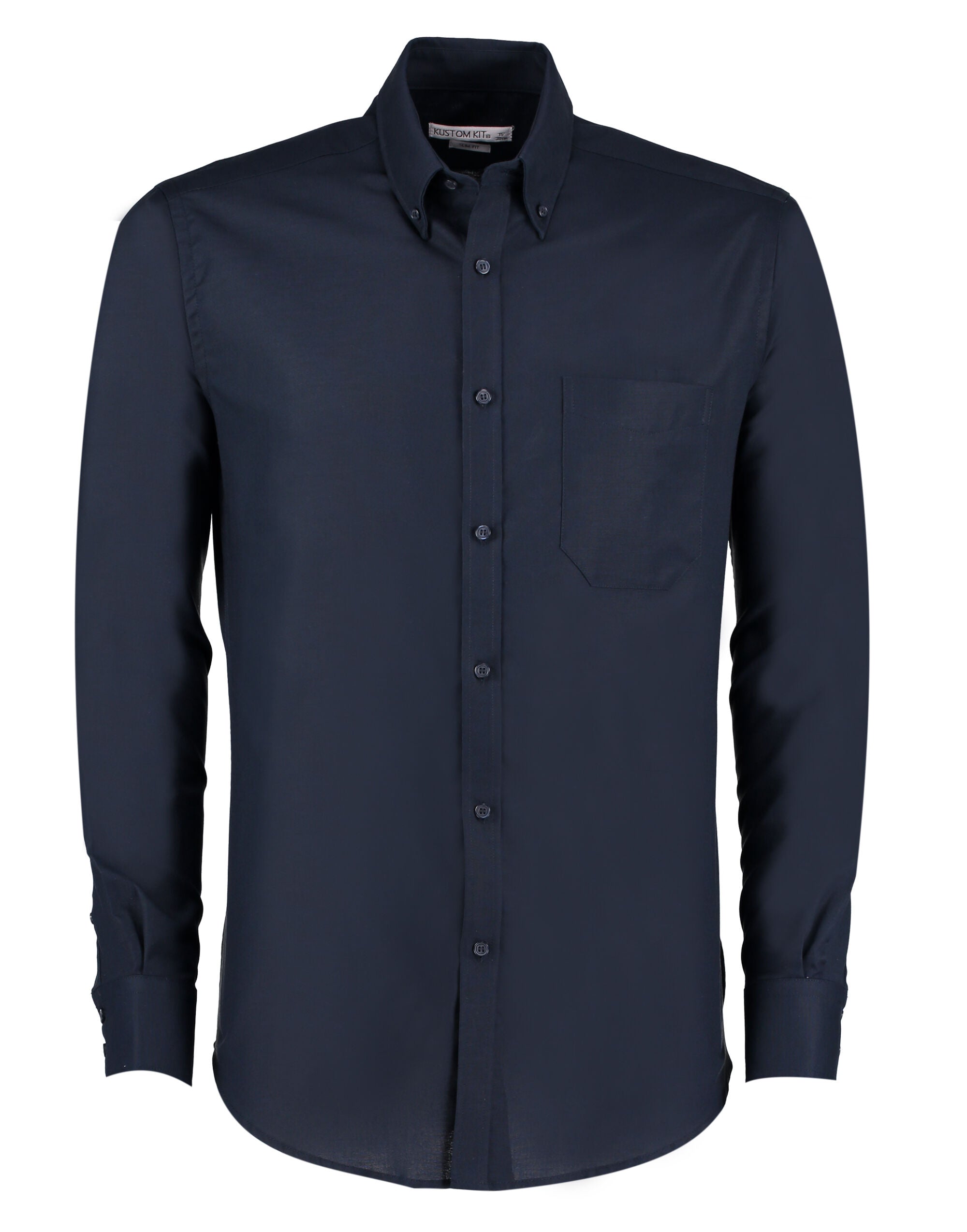 Kustom Kit Mens LS Slim Workwear Shirt