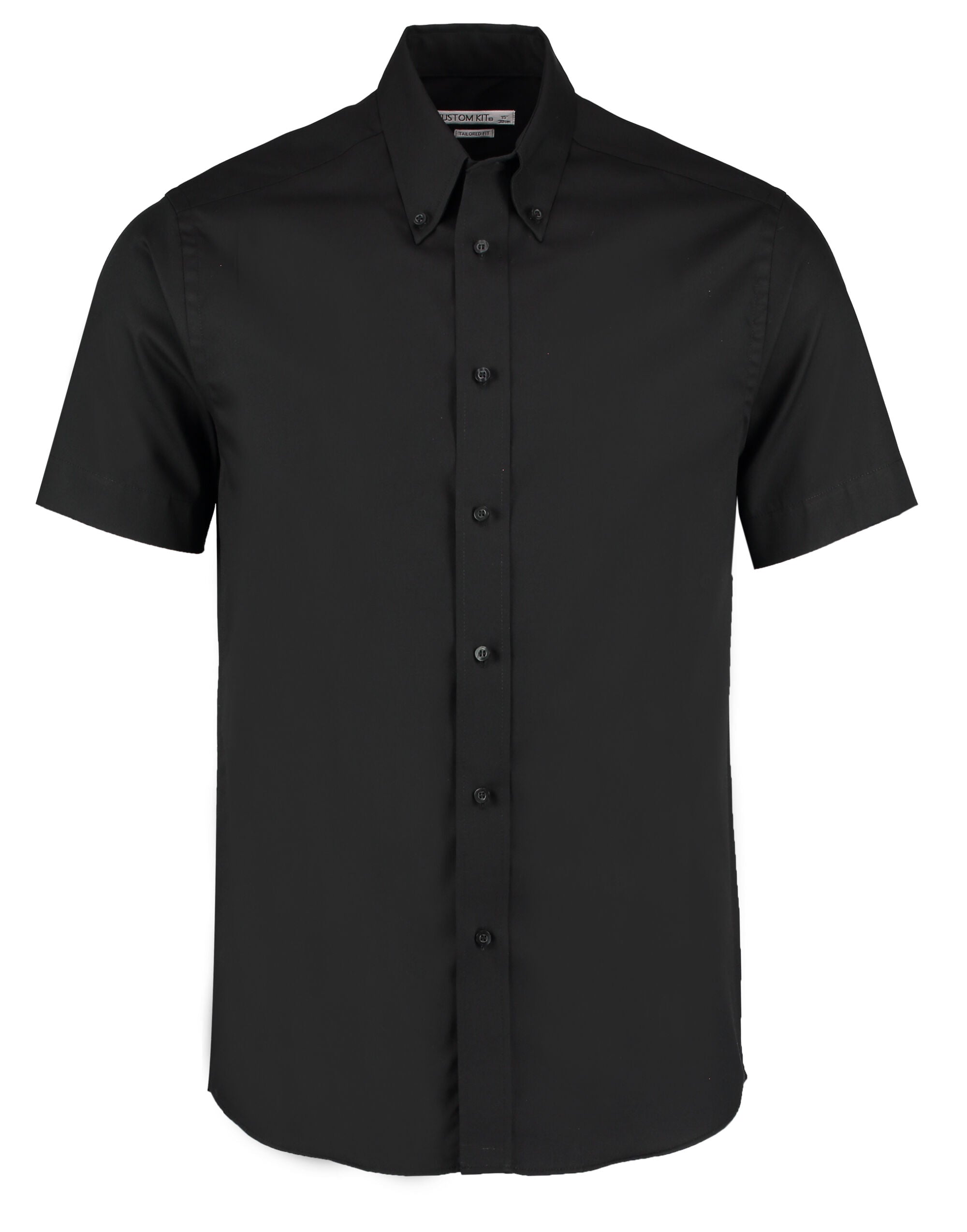 Kustom Kit Mens SS Tailored Oxford Shirt
