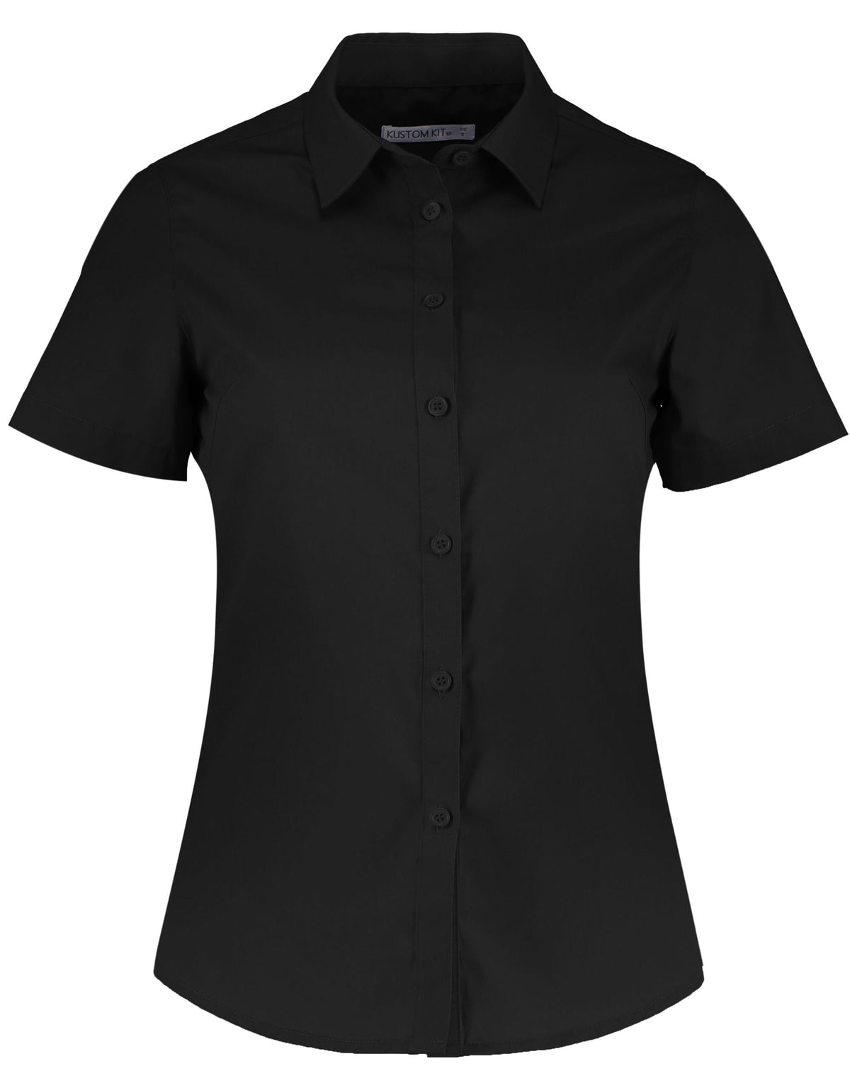Kustom Kit Tailored Fit Short Sleeve Poplin Shirt KK241