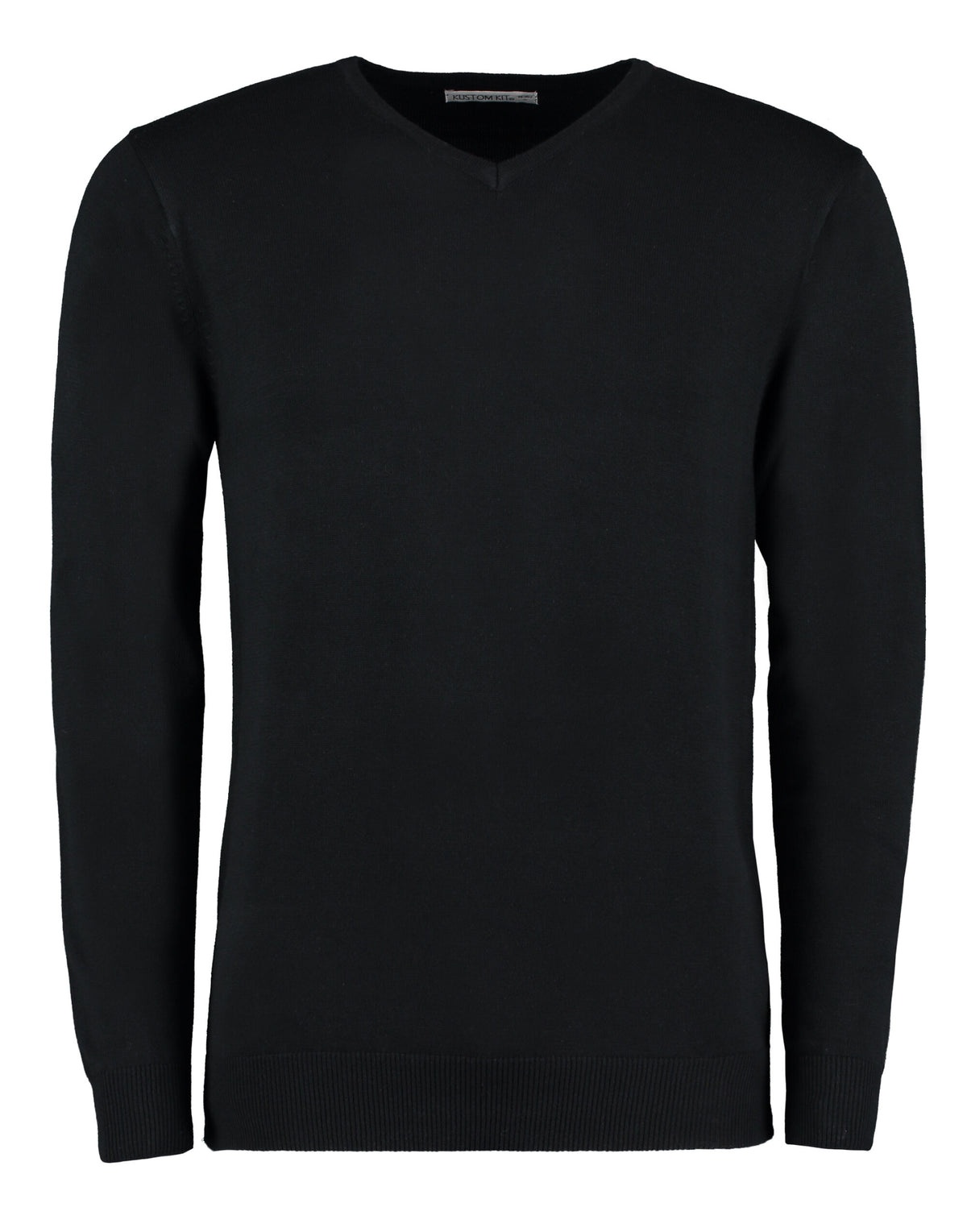 Kustom Kit Regular Fit Arundel Long Sleeve V-Neck Sweater KK352