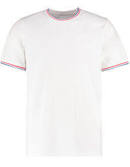 Kustom Kit Mens Fashion Fit Tipped Tee