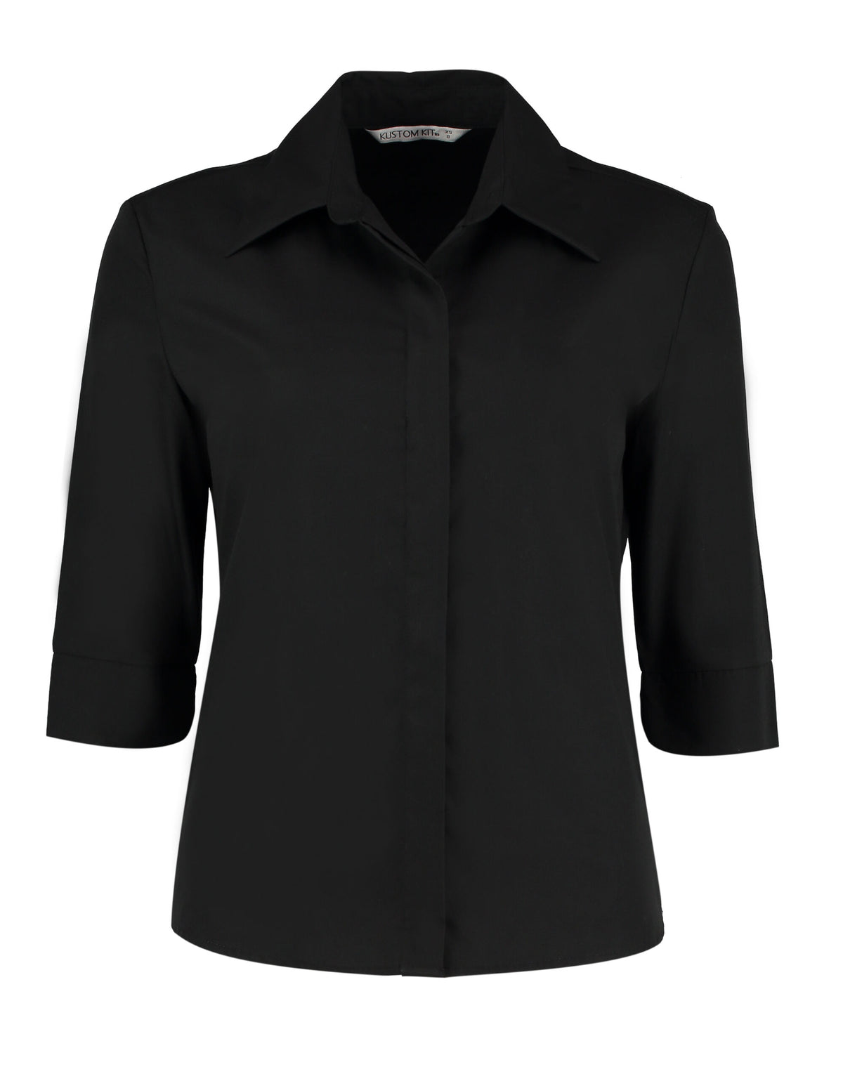 Kustom Kit Tailored Fit 3/4 Sleeve Continental Blouse KK715