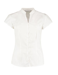 Kustom Kit Ladies Mandarin Collar Blouse