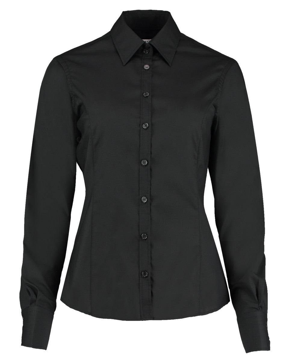 Kustom Kit Tailored Fit Long Sleeve Business Shirt KK743F