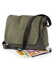 Quadra Vintage Canvas Despatch Bag QD610