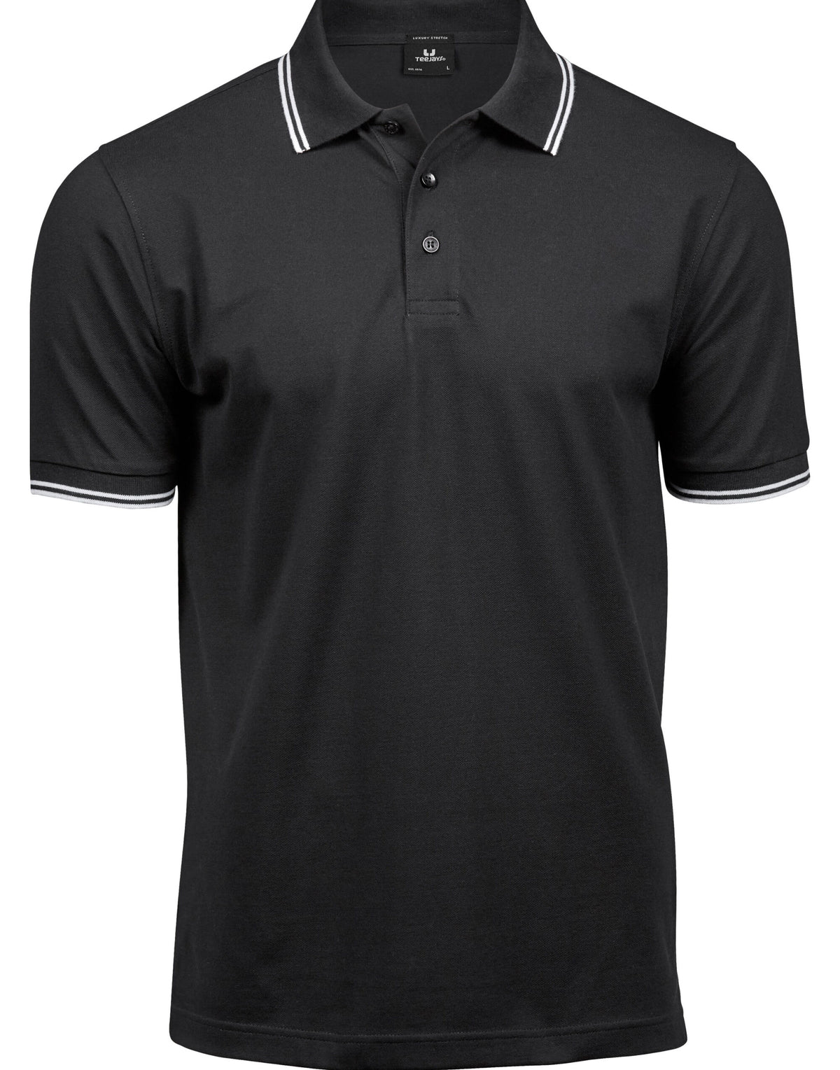 Tee Jays Men's Luxury Stripe Stretch Polo TJ1407