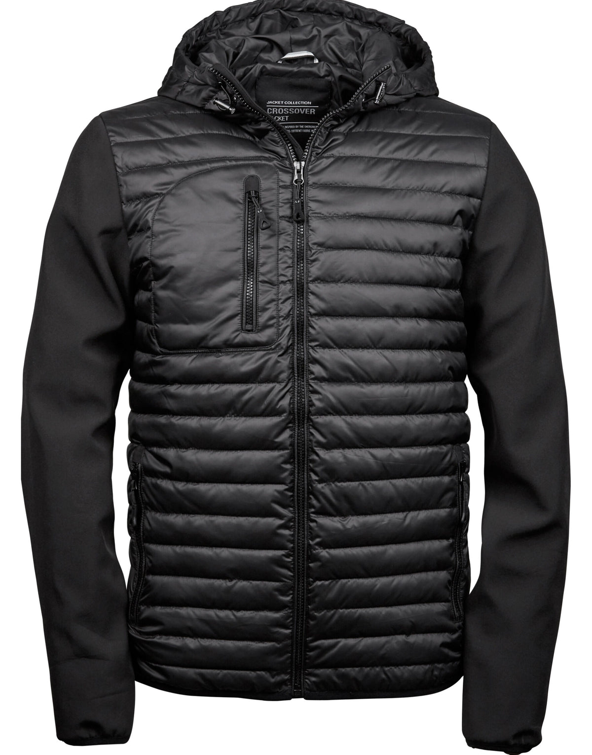 Tee Jays Men's Hooded Crossover Jacket TJ9628